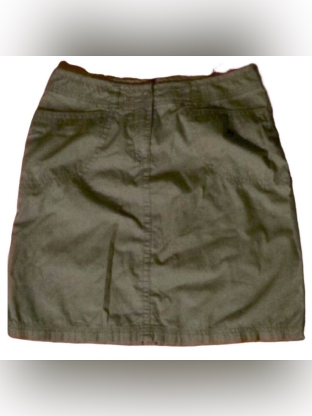 2/$30 Khaki green cotton mini skirt